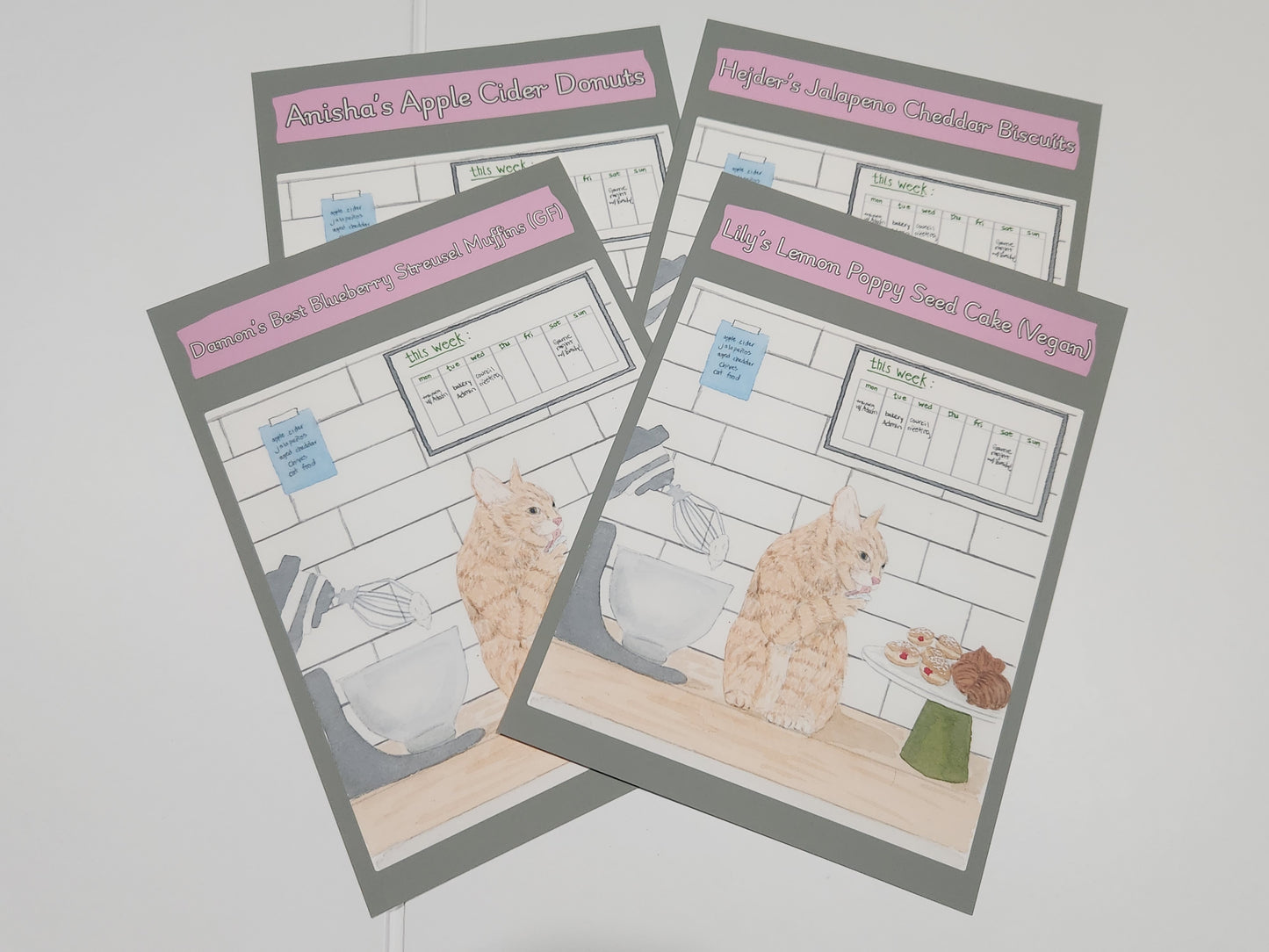 Sweet Crumbs Bakery Recipe Cards