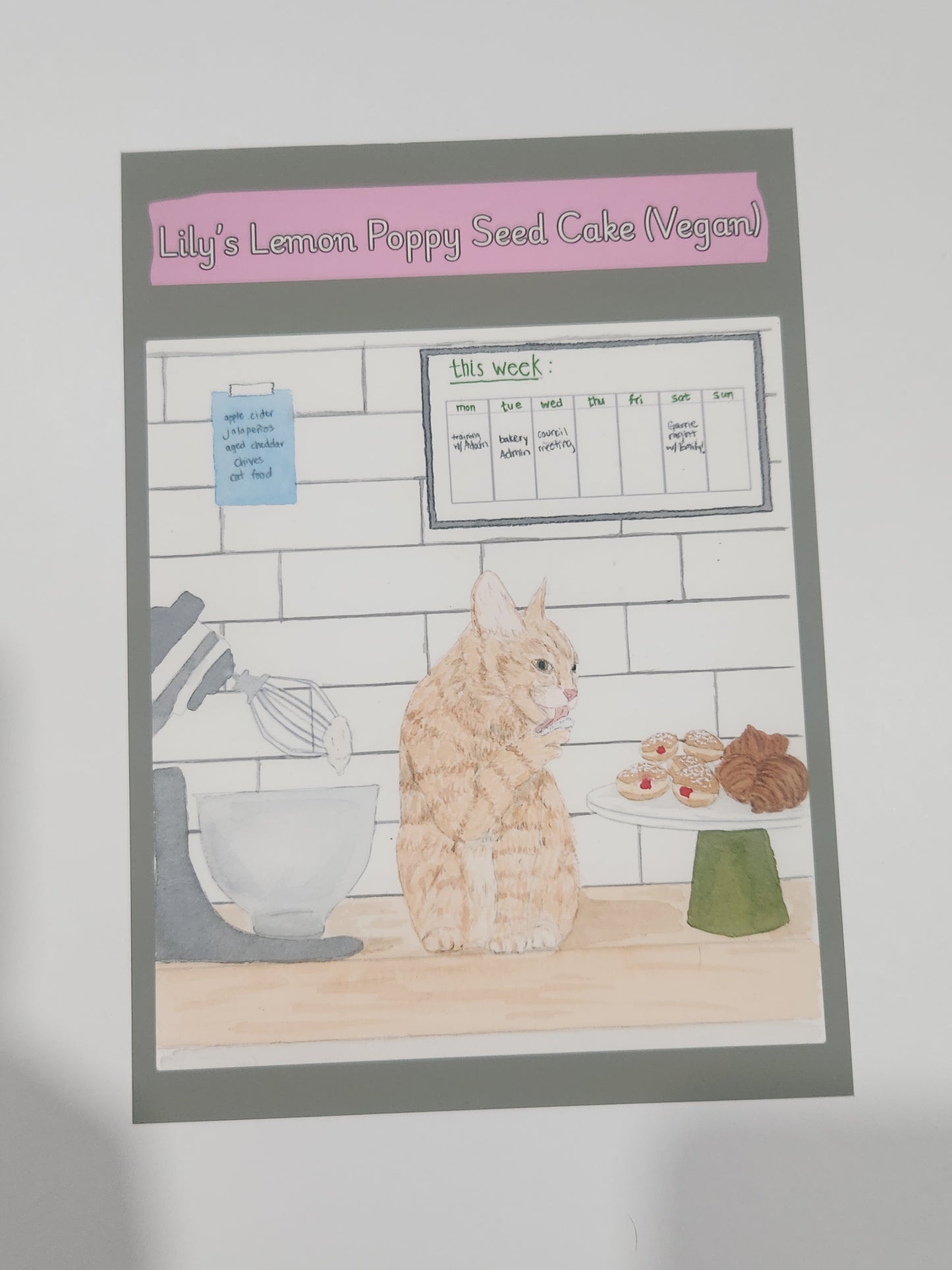 Sweet Crumbs Bakery Recipe Cards